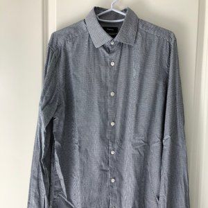 Theory Houndstooth Dress Shirt 15.5L